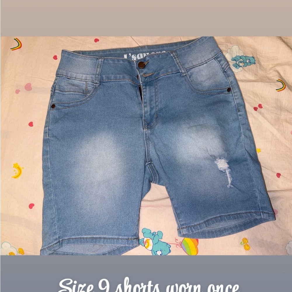 Women's Blue Denim Shorts